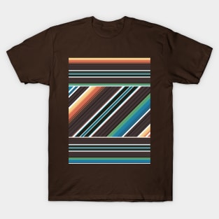 Retro Stripes Pattern manafold art T-Shirt